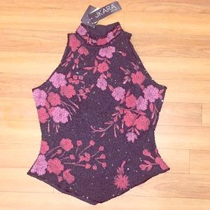 JKARA beaded Sleeveless shirt